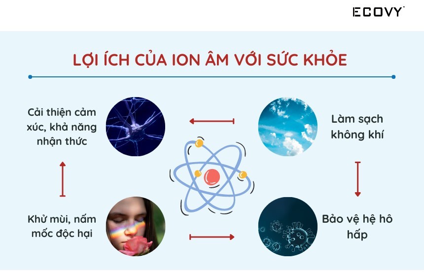 ION âm là gì? Những tác dụng bất ngờ của ion âm đối với sức khỏe con người  - Ecovy.vn